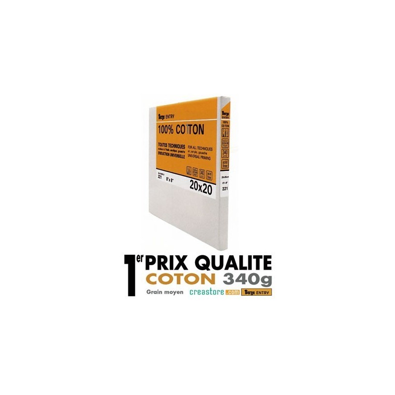 Châssis entoilé en coton pas cher, bon qualité/prix - Berge
