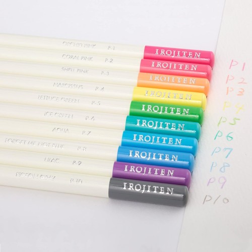 Set IROJITENS - Rainforest - Tombow Coffret vol.1 - couleurs pastels et claires ( Pale tone I ) 