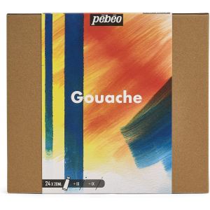 Set de 24 tubes de gouache - Parfait pour les débutants, professionnels et étudiants - Pébéo