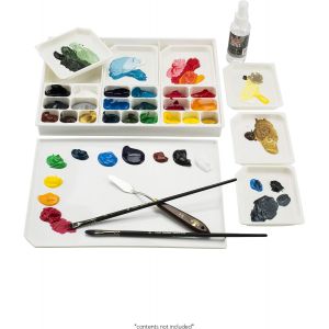 Palette Acryl-a-Miser - Permet de réaliser jusqu'à 21 mélanges de couleurs simultanés -  32x23x4 