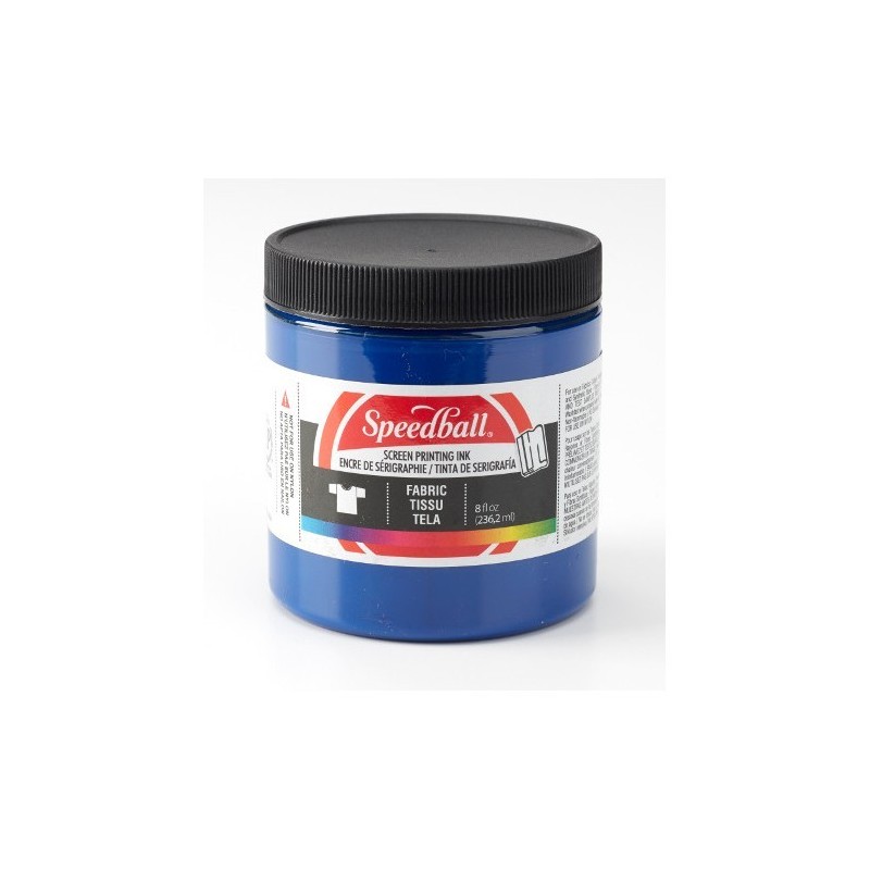 Encre de sérigraphie - Bleu - 237ml - tissus et papiers - Speedball