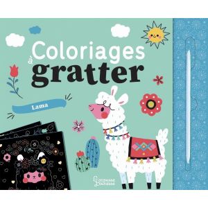 Coloriages à gratter - Les lamas - Activité ludique idéale pour enfants - Livre