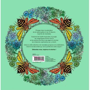 Mandalas Nature- Carnet de coloriage - Melpomeni Chatzipanagiotou - 96 pages -  Livre