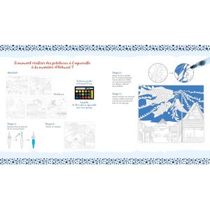 L'art à la manière Hokusai - Aquarelle - Livre