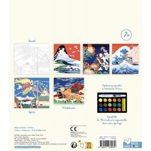 L'art à la manière Hokusai - Aquarelle - Livre