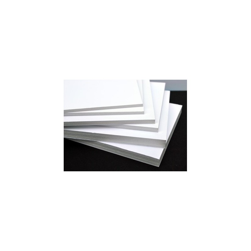 Carton mousse blanc , carton plume  Blanc