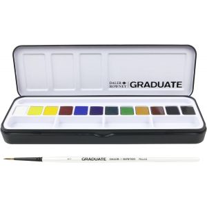 Set de voyage aquarelle 12 demi-godets - Graduate