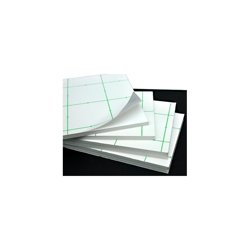 Carton mousse adhésif blanc ou carton plume autocollant