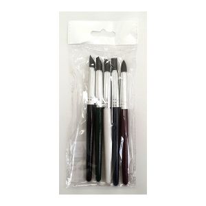 Set de 5 pinceaux caoutchouc - Nid'art