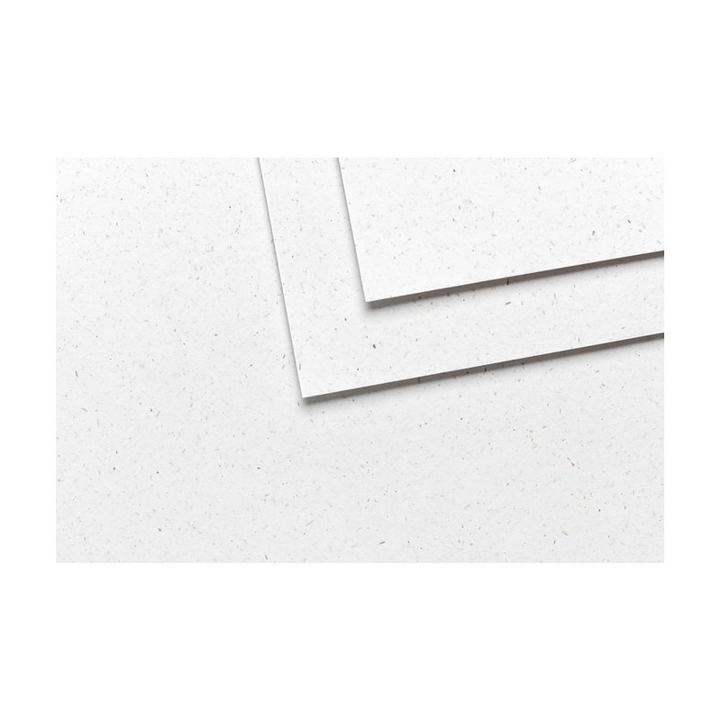 Bloc multi-techniquePaint'On - Misca - Couleur blanche -  papier à base de fibre de Miscanthus - 15 feuilles 250g - Clairefontai
