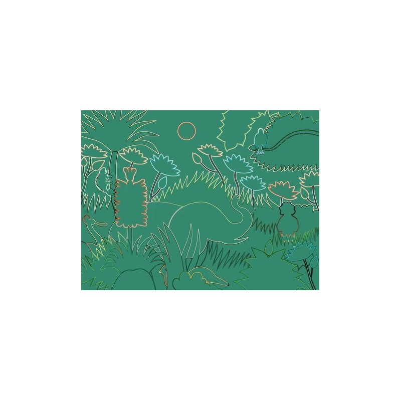 L'art à la manière Le douanier Rousseau - 6 cartes à gratter + 1 stylet - Jungle - $Livre