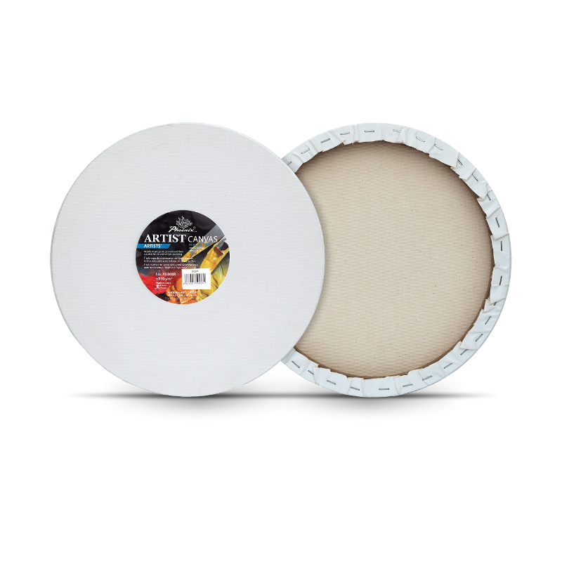 Châssis rond coton - 350g - huile et acrylique - Phoenix