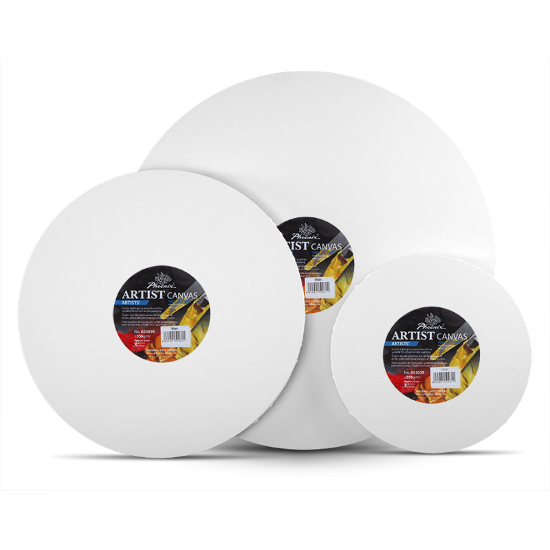 Châssis rond coton - Grain moyen 350g - 20cm, 30cm, 40cm et 50cm - Phoenix