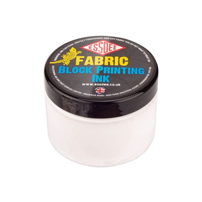 Encre linogravure sur tissu - Couleur blanche - 150ml - à base d'eau - Essdee