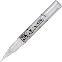 Stylo pinceau blanc ultra fin - idéal pour détails et finitions - Encre à base d'eau - ZIG Cartoonist