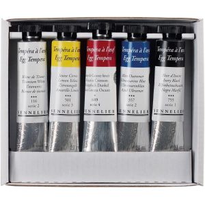 Set de 5 tubes de Tempéra à l'oeuf - Sennelier