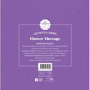 Flower Therapy - Coloriage - 100 illustrations inédites mettant en scène les fleurs du monde -  Livre