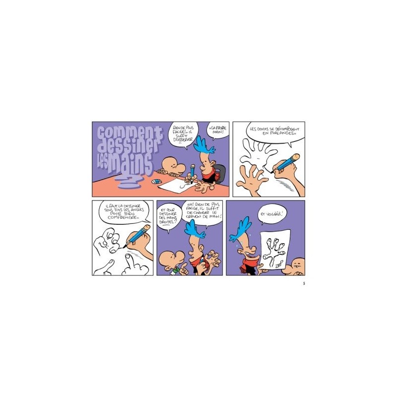 Comment dessiner ? De Zep - 86 pages - comment dessiner les mains - Zep -  Livre