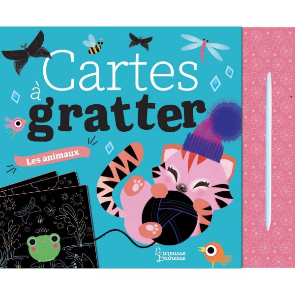 Cartes à gratter "Les animaux" -  panda, lama, koala, flamant rose, chaton - Marie-Rose Boisson - Livre