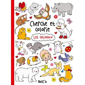 Cherche et colorie "Les animaux" - 32 pages - Ballon -  Livre