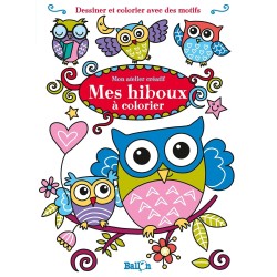 Mes hiboux à colorier - 48 pages - Ballon - Livre