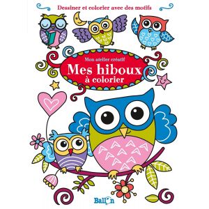 Mes hiboux à colorier - Livre