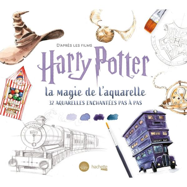 La magie de l'aquarelle Harry Potter - 128 pages - Tugce Audoire - Livre