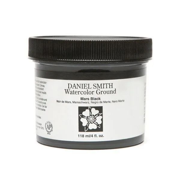 Fond pour aquarelle 118ml -Noir de mars - qualité similaire au papier aquarelle pressé à froid - toutes surfaces - Daniel Smith