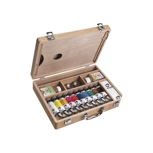 Coffret peinture huile fine Van Gogh en bois