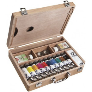 Coffret peinture huile fine Van Gogh en bois