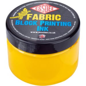 Set de 5 encres tissus pour linogravure - Couleur jaune -  Pot 150ml - Essdee