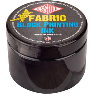 Set de 5 encres tissus pour linogravure - Couleur noir - Pot 150ml -  Essdee