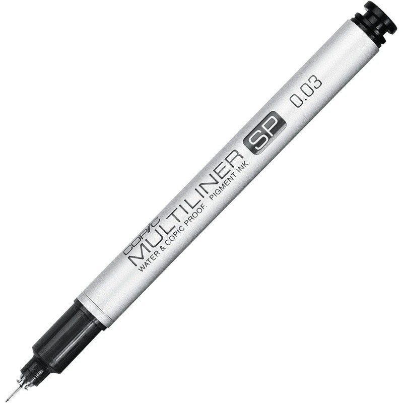Copic Multiliner SP - Feutre calibré rechargeable - Pointe ultrafine 0.03mm - Corps en aluminium - 