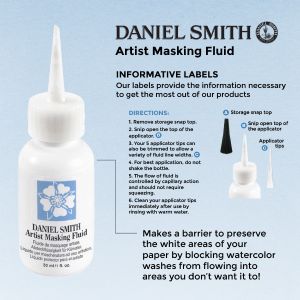 Liquide de masquage - Flacon 30ml - Application au pinceau, plume, calame - Daniel Smith