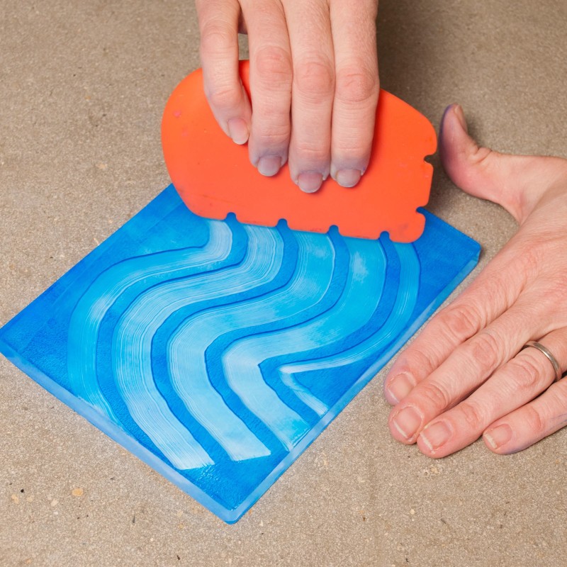 Plaque de Gel pour Impression - Motifs -  Gelli