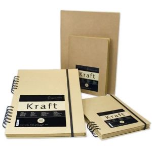 Carnet de croquis Kraft 120g - 14.8x21cm - A5 - 21x29.7cm A4 -  Hahnemühle