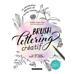 Brush Lettering créatif - Conseils et pas à pas - Virginie Hudry-Italo -  Livre