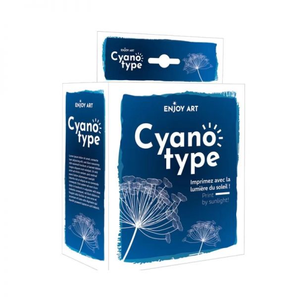 Kit Cyanotype Enjoy Art - 2 flacons d’émulsion de 200ml pour environ 65 tirages papiers 20 x 25cm  - Reproductions monochromes e