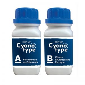 Kit Cyanotype Enjoy Art - 2 flacons d’émulsion de 200ml -  superbes reproductions monochromes en négatif de photos ou d'objets e