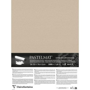 Contrecollé Pastelmat - 24x32 cm - Couleur : Sable - Carton épais 1.8mm - Dessin pastel sec et tendre - Clairefontaine
