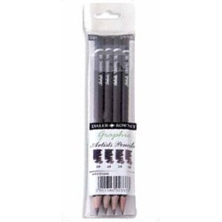 Pochette de 4 crayons Graphite : HB,2B, 4B et 6B de Daler Rowney