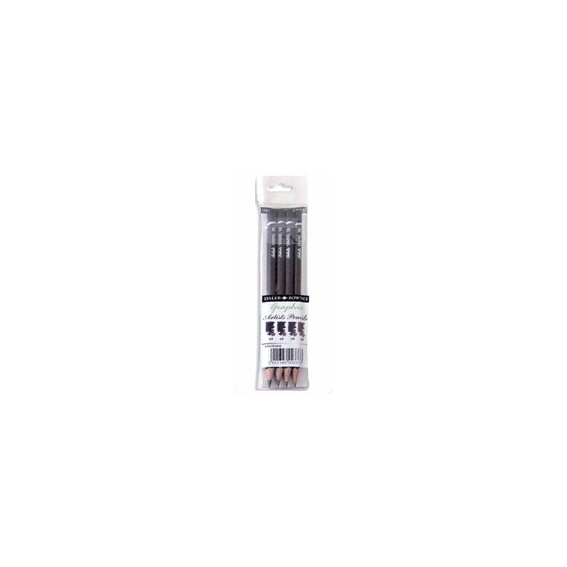 Pochette de 4 crayons Graphite : HB,2B, 4B et 6B de Daler Rowney