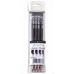 Pochette de 4 crayons Graphite - Daler Rowney