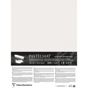 Contrecollé Pastelmat - 24x32 cm - Couleur : blanc - carton épais 1.8mm - pastels secs et tendres - Clairefontaine