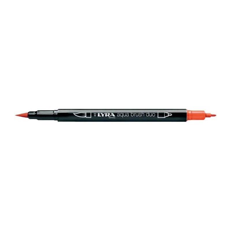 Set Aqua Brush Duo - 6 couleurs pastels - Double-pointe : pinceau et fine - coloriage et dessin - Lyra
