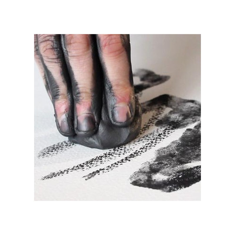 Pot en faïence pâte graphite 450g - esquisser, dessiner, modeler, estomper - Art Graf