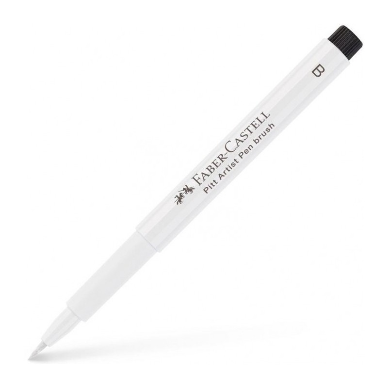 Pochette 4 feutres Pitt - Noir & blanc - Pitt artist Pen - Encre de chine pigmentée - Pointes S, B pinceau , C calligraphie et o
