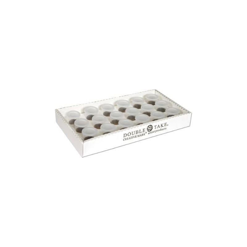 18 pots en plastique Double Take - Transparent - 30ml - Fermeture hermétique - Nid'Art