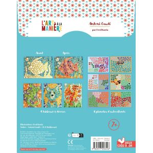 L'art à la manière Antoni Gaudi - Stickers Mosaïques - oeuvres emblématiques - Livre