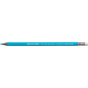 Set de 2 crayons Sketcher - Non-photo - Bleu - Mine résistante et fine - BD et esquisses - Caran d'Ache